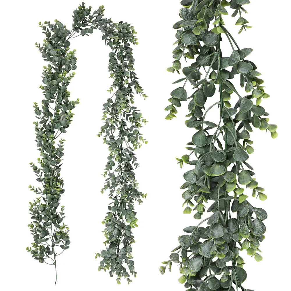 Wedding Party Table Indoor Outdoor Decoration Willow Leaves Artificial Eucalyptus Garland