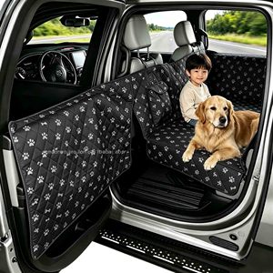 Housse de siège auto pour chien avec extension de banquette arrière, fond rigide, type hamac, lit pour chien - Product Image 3