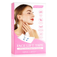120 pièces de patchs liftants invisibles ultra-fins, respirants et doux pour la peau, bande de modelage en V pour peau relâchée, boîte d'outils de lifting du visage