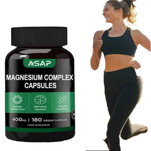 مكمل غذائي من المغنيسيوم المركب بعلامة تجارية خاصة من أوسريسون، كبسولات فيتامينات سترات وغليسينات المغنيسيوم 500 ملغ - Product Image 1