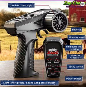 JJRC C8836 1/12 4WD Tractor RC Totalmente Proporcional 2.4G con Humo, Luces LED y Sonido, RTR 3.7V 500mAh, Vehículo Agrícola Retro, Juguete de Regalo para Adultos - Product Image 4
