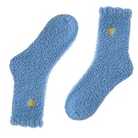 Chaussons d'intérieur personnalisés avec broderie en forme de cœur, chauds pour l'hiver, doux et moelleux, en corail, pour femmes
