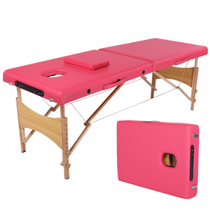 Cama de <span class=keywords><strong>Masaje</strong></span> de Madera Moderna <span class=keywords><strong>y</strong></span> Cómoda con Altura Ajustable, Cama de Belleza de 2 Secciones, Cama de Terapia Ligera, Plegable <span class=keywords><strong>y</strong></span> Portátil para <span class=keywords><strong>Spa</strong></span> - Product Image 5