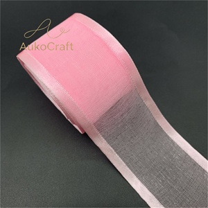 Nastro in organza con bordo in raso per decorazioni natalizie e nuziali, fai da te, per fiocchi e confezioni regalo - Product Image 2