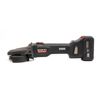 WINKKO Meuleuse d'angle sans fil 20V sans balais 125mm de qualité industrielle rechargeable avec interrupteur coulissant et batterie 4.0Ah M14