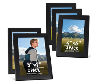 Tùy chỉnh giá rẻ A1 A2 A3 A4 A5 4*6 5*7 6*8 18*24 Khung ảnh bằng gỗ tường nghệ thuật trang trí đơn giản handmade khung ảnh bán buôn - Product Image 4