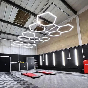 Luz de garaje Led hexagonal de panal para detalles de automóviles y luz de techo de oficina de panal montada en taller - Product Image 1