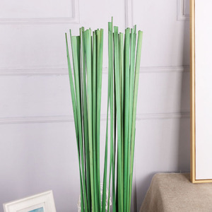 Hojas Artificiales de Cattail, Flor de Seda Verde, Alta Simulación, Decoración Interior, Materiales para Arreglos Florales, Decoración del Hogar, Boda - Product Image 3