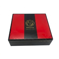 Coffret haut de gamme OEM en bois pour Bakhour et Oud - Fibre de carbone bicolore, insert EVA personnalisé pour huile de parfum, bois d'agar, brûleur d'encens