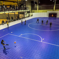 Coût de construction d'un terrain de futsal en matériaux PP d'intérieur, terrain de football, sol de terrain à vendre