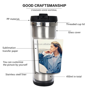 Storyboard Đôi Tường Tumbler Ảnh Giấy Insertable Travel <span class=keywords><strong>Mug</strong></span> Bên Ngoài Nhựa Bên Trong Thép Không Gỉ Thăng Hoa Giấy Ảnh - Product Image 4