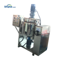 Tanque de Mezcla Inclinable con Raspador de PTFE para Mezclar Pastas Cosméticas de Alta Viscosidad