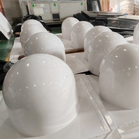 Nouveau design formage sous vide plastique industriel couvercle hémisphérique creux Capsule spatiale Radôme demi-dôme coupe couleur personnalisée