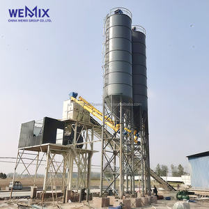 Planta dosificadora de hormigón HZS120 Planta dosificadora de hormigón estacionaria Planta de hormigón de mezcla lista Mezcladora de hormigón alimentada por Correa - Product Image 1