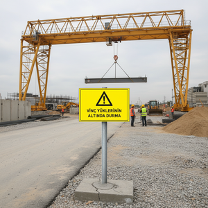 Panneau de signalisation routière pour travaux sous grue - Product Image 3