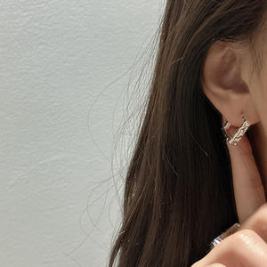 Pendientes de aro de queso cuadrado directo de fábrica pendientes de aro de queso cuadrado únicos para mujer - Product Image 2