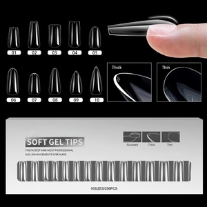 OEM/ODM Non No C Curve Nail Tips <span class=keywords><strong>Box</strong></span> Half Full Cover XXL XXXL Long Stiletto Square Coffin ABS Soft Gel <span class=keywords><strong>X</strong></span> Nail Tips - Product Image 2