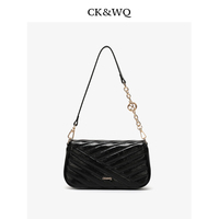 Sac à bandoulière matelassé pour femme RTS, sac à main de luxe de créateur, bandoulière chaîne, usage quotidien décontracté, sac à main en similicuir blanc, fermeture à glissière