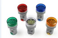 Indicateur de tension Ashan AD16-22DSV, LED circulaire/carrée en plastique, 230V, IP55, multicolore, momentané/verrouillable