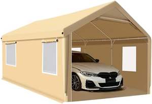 Tenda Semprot Cat Portabel Tahan Air Ukuran Besar 20x12.5x10 kaki, Anti Hujan untuk Mobil, Bengkel Onderdil, Kanopi, dan Carport - Product Image 3