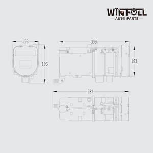 Calentador de Agua Diésel de 9KW con Pantalla LCD para Camiones, Autobuses y Barcos - Product Image 3