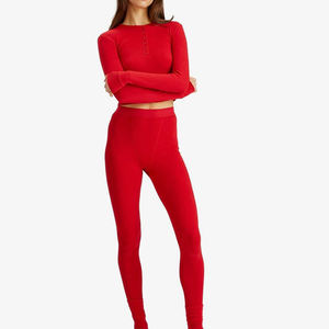 Camiseta informal de algodón 100% transpirable Henley con estampado bordado suelto con logotipo personalizado de verano de alta calidad para mujer - Product Image 6