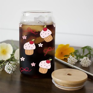 Taza de 16oz Sweetheart Bakery Story, Envolturas DTF <span class=keywords><strong>Uber</strong></span>, Vida Diaria Romántica y Dulce, Aroma Dulce y Reconfortante, Pegatina DTF UV Dorada - Product Image 3