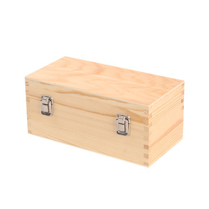 <b>Pine</b> Wooden <b>Box</b> Rectangle 0.8CM Thickness Handmade Cosmetic Packaging Gift Storage <b>Box</b> - Product Image 3