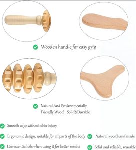 Kit di massaggio del corpo con Logo personalizzato in legno per il drenaggio linfatico strumenti per modellare il corpo per la cura del corpo massaggiatori - Product Image 4