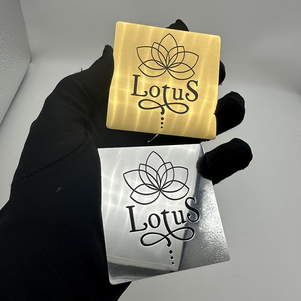Custom Aluminum 3d Logo Label for Printing Embossing Metal Vintage Decor Perfume Aluminium Sticker