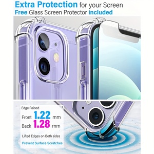 NOUVELLE Coque de téléphone transparente antichoc pour <span class=keywords><strong>iPhone</strong></span> 13 12 11 Pro Max XS Max X XR 8 7 6 6S Plus <span class=keywords><strong>SE</strong></span> <span class=keywords><strong>2020</strong></span> 12 13 14 Mini Coque arrière - Product Image 2
