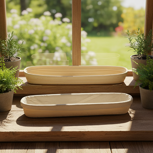 ชุดหมักแป้งขนมอบทำจากหวายสำหรับทำขนมปังบาแกตต์ฝรั่งเศสแบบ43X9X5.5CM สำหรับ<span class=keywords><strong>ร้าน</strong></span>ทำขนมปัง - Product Image 3