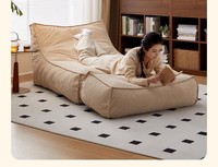 Offre Spéciale : Canapé Tatami en Tissu Compressé avec Éponge Déchiquetée, Grand Canapé Paresseux pour Salon, Extra Large, Simple