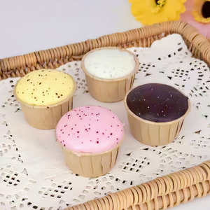 Popular Milk Fragrance Cupcake <b>Squishy</b> Wet Soft Sticky Hand Stress Relief Squeeze Toy PU Material Unisex - Product Image 3