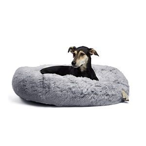 Abnehmbarer Bezug Wasch bare Katzen matte Plüsch Flauschiger Anti-Rutsch-Donut Rundes Hunde katzen bett Haustier bett Schlafs ofa - Product Image 6