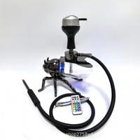 Ensemble Chicha Narguilé Électrique LED Moderne en Métal Portable Miel d'Abeille