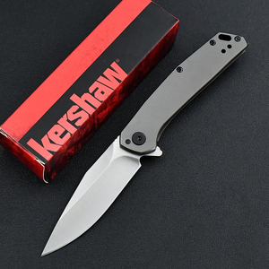 Couteau EDC 1405 en vente flash, couteau pliant en acier inoxydable, couteau tactique de survie, couteau de poche en acier, manche en acier, portable avec clip - Product Image 1