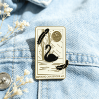 Broche de revers en métal moulé sous pression, plaquée or, émail dur, design cygne personnalisé de luxe, badge émaillé de collection