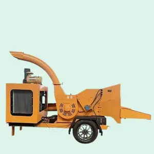 Trituradora de madera diésel, accesorio accionado por CE pto para tractores powerhorse, serrín, picadora de troncos, 15kw, 102hp