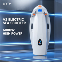 XFY 2026 Nouvelle Planche de Surf Électrique 6000W, Jet Board Haute Vitesse 25KM/H, Étanche IP68, Certifiée CE, Capacité 150KG pour Adultes - En Promotion