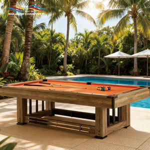 Tavolo da Biliardo S.Q.F 2025 Personalizzato da 8 Piedi Moderno di Lusso 3 in 1 Multigioco in Legno da <span class=keywords><strong>Snooker</strong></span> con Sponde in MDF e Palle da Biliardo - Product Image 1
