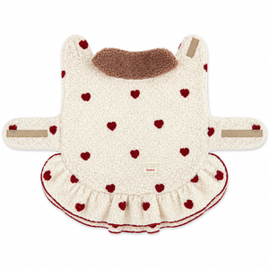 Robe pour chien et chat en polaire sherpa avec jupe à volants en forme de cœur, vêtements chauds d'hiver mignons et kawaii pour animaux de compagnie, vêtements pour animaux de compagnie OEM personnalisés avec étiquette privée - Product Image 2