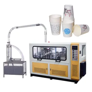 Machine automatique de fabrication de gobelets en papier à haute vitesse, prix d'usine en chine