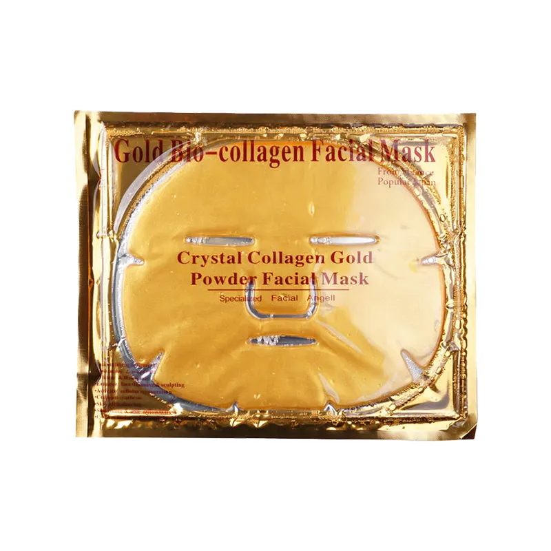 24 Karat Gold Feuchtigkeit spendende Hautpflege Gesicht Gesichts maske Beauty Sheet Full Hydro gel Gesichts maske Anti Aging Aufhellung produkte