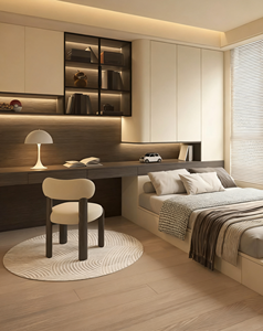 ตู้เสื้อผ้าไม้ทันสมัยตู้เสื้อผ้าดีไซน์ทรงโค้งสีขาวสำหรับเดินใน<span class=keywords><strong>ห้อง</strong></span>นอนเฟอร์นิเจอร์ตามสั่ง - Product Image 2