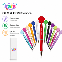 Stylo gel métallique haut de gamme KAIX avec logo personnalisé pour cadeaux promotionnels, pointe fine 0,5 mm, encre noire, vente en gros, fournitures de papeterie