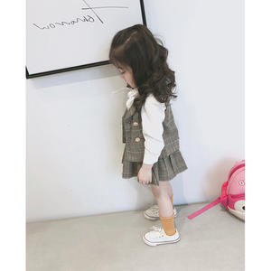 2019 autunno nuovo stile di vendita caldo di modo della maglia del pannello esterno dei bambini che coprono l'insieme del commercio all'ingrosso scherza i <span class=keywords><strong>vestiti</strong></span> della ragazza <span class=keywords><strong>per</strong></span> 2- 6 anni di età - Product Image 5
