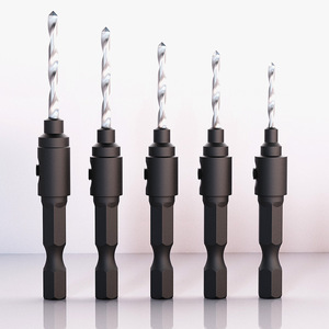 ZHCY Countersink Drill Bit 6mm Hex Shank 5Pcs Bright Finish For Woodworking And Nonferrous Metals - Product Image 2