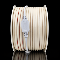 Bande lumineuse LED COB flexible, découpable, étanche IP65, 3000K 4000K 6000K, 220V 288LED/M, blanc chaud, pour décoration de Noël extérieure
