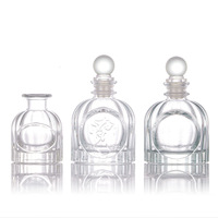 50ml 100ml Ins Style Home Fragrance Aroma Reed Verre Diffuseur Bouteille avec Bouchon En Verre Bambou Fibre Bâton Bouteille De Parfum En Verre